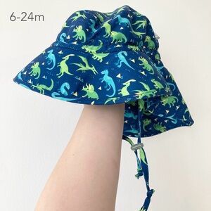 🪴5/$30 Jan & Jul 6-24 Months Toddler Baby Dinosaur Sun Hat Summer
